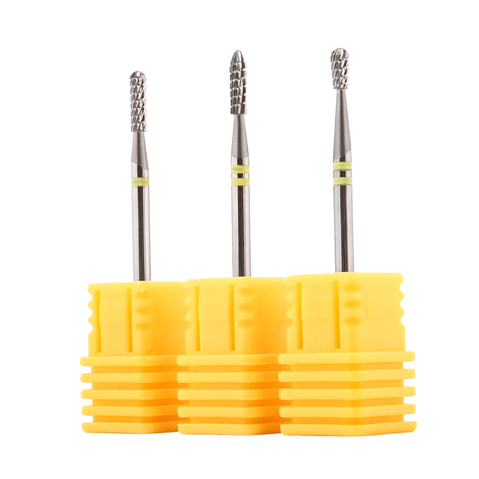 Cabeza de molienda de acero de tungsteno para uñas de pera invertida para quitar la piel seca en ambos lados de la cabeza de molienda de pretratamiento de acero de tungsteno