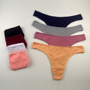 368 Comfortable Breathable Cotton Women's Thong Cotton Low Waist