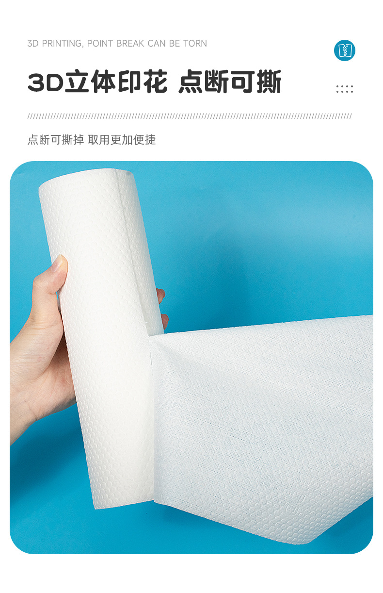 干湿两用懒人抹布 吸水加厚 厨房用纸 一次性洗碗布 加厚90克/㎡ 24cm*30cm*30片