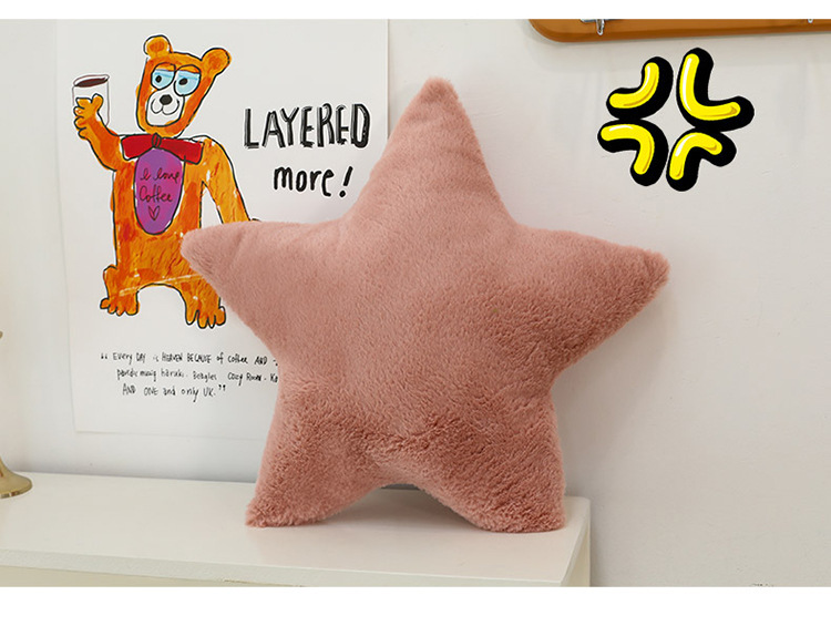 Ins-Style Nordic Home Cloud Pillow, Girly Gift, Star and Moon Bay Window Doll Cushion, Nap Pillow