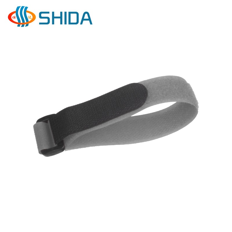 Shida hebilla inversa cinta de velcro nylon color modelo batería correa de velcro flejado Paquete de cable organizador
