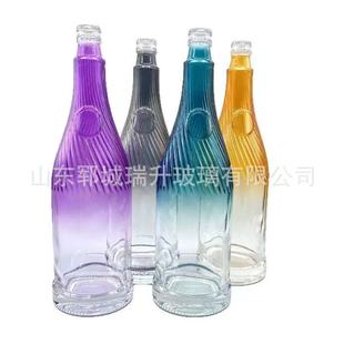 High-Quality White Material High-End Threaded Spray Bottle Glass Liquor Bottle Manufacturer Wholesale Price Available in Stock