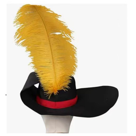 Halloween Snowman Feather Hat Christmas Adult Kit Snowman Hat Black Felt Hat Magic Hat Topper Hat