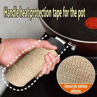 Anti-scalding Pot Handle with Iron Pot Ear Cover High Temperature Handle Iron Pot Cover Double-ear Iron Pot Steamer Old-fashioned Gloves Ear