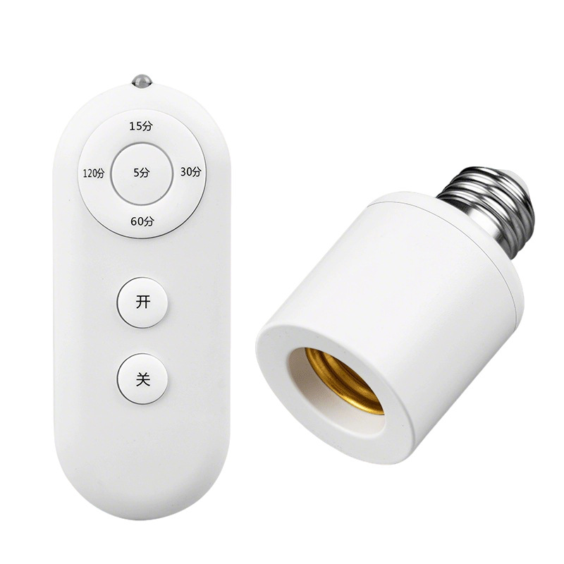 Lámpara inteligente de control remoto e27 conector de conector de tornillo inducción del cuerpo humano interruptor de control inalámbrico base de luz inducción radar image 5