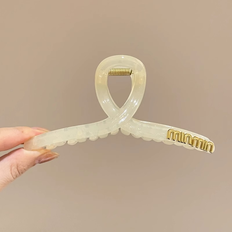 Clip de garra grande Placa de horquilla de acrílico horquilla hembra elegante temperamento tiburón clip tocado clip de Cabeza trasera horquilla