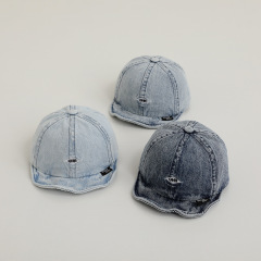 OHR刺繡字母兒童鴨舌帽春秋款寶寶帽子出遊牛仔帽男孩小童鴨舌帽