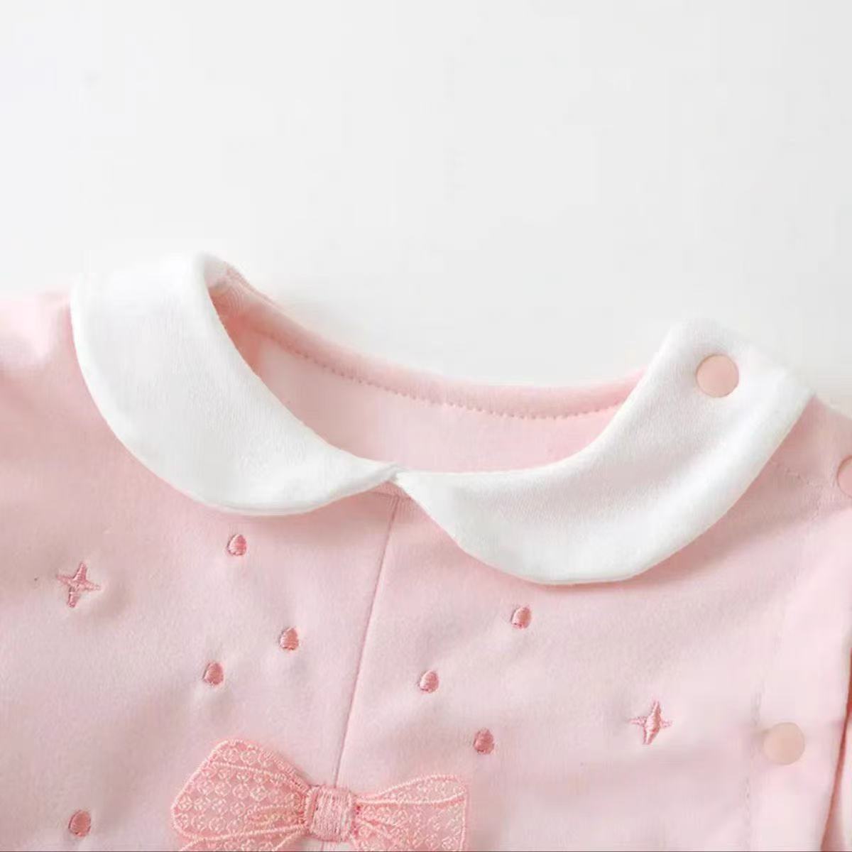 Celebridades de Internet bebé de una pieza ropa de primavera y otoño ropa de bebé luna llena bebé niña mameluco de salida primavera princesa