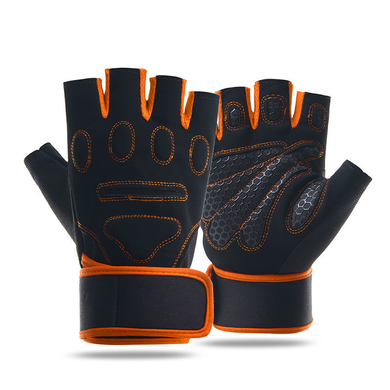 Guantes deportivos de acondicionamiento físico respirables medio dedo protector哑铃 ejercicio de levantamiento de pesas al aire libre ciclismo montañismo actualización antideslizante y resistente al desgaste image 13