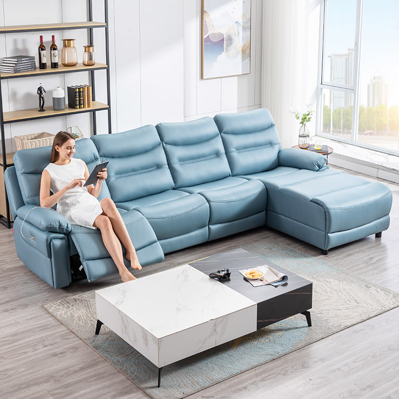 First-class space capsule sofa living room function family cinema electric smart combination technology fabric three-person empress corner