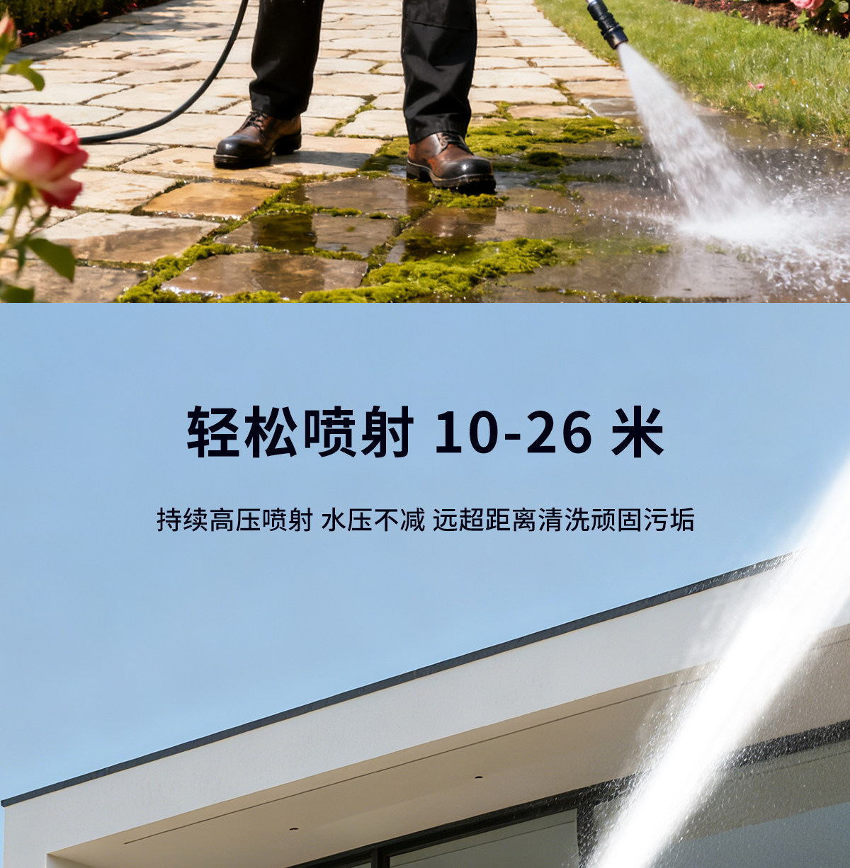Black Cat Ching 220V New High-Pressure Washer for Home Car Washing, Powerful Floor Cleaning, Commercial Car Washer