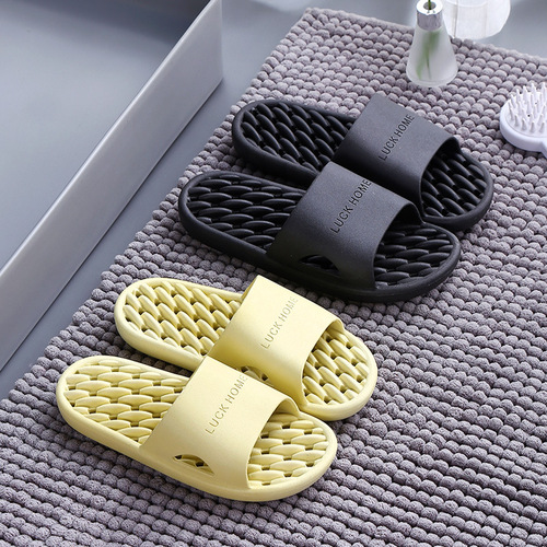 Slippers for women's bathroom leakage non-slip bath indoor four seasons household men's slippers home plastic couple hotel slippers