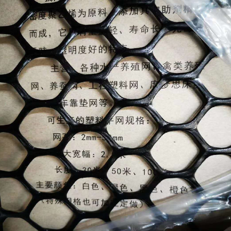 黑色阳台安全防护网窗户塑料平网防猫防坠网加厚鸡鸭隔离围栏网