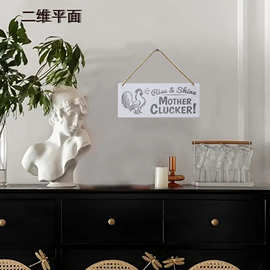 12.5*25cm家居装饰画木牌Wooden Wall Plaque Sign跨境货源批发