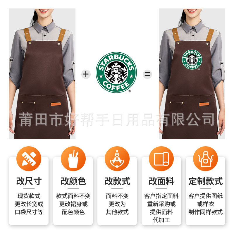 Delantal publicitario logotipo personalizado delantal para niños delantal de cocina personalizado delantal impermeable engrosado PVC a prueba de aceite al por mayor