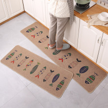 质享家新款组合地垫亚麻橡胶厨房地垫浴室防滑垫进门门口脚垫批发