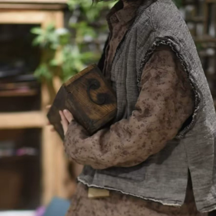 24/12 SN116 повседневная художественная рамная рубашка с пряжкой средней длиной