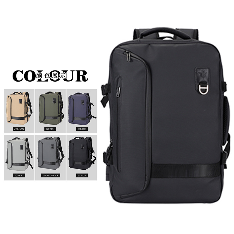 Bolso para computadora de 16 pulgadas, protección de la columna de reducción de carga para hombres, mochila portátil de gran capacidad expandible, resistente a salpicaduras de agua, resistente a los arañazos y resistente a los arañazos