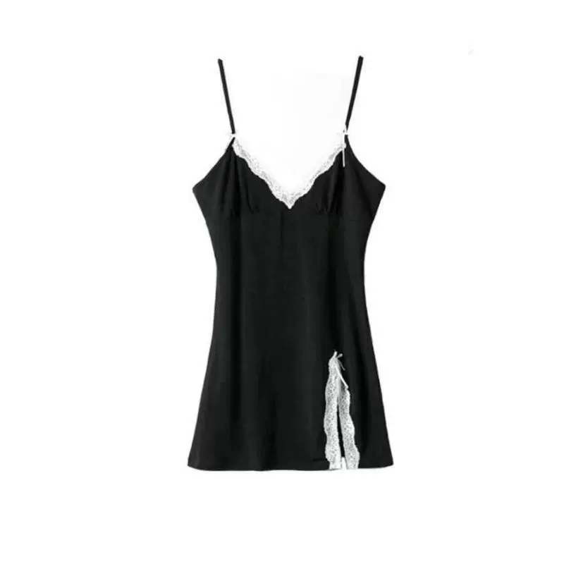 Чистый красный весенний новый ретро chic сексуальный подтяжка V-образный кружевной спички