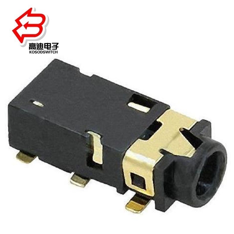 贴片2.5耳机插口 贴片六脚2.5音频插座四节 贴片式2.5耳机插座6脚