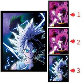 现货批发3D动漫立体海报3D渐变海报动漫裸眼3D立体画综合爆款批发