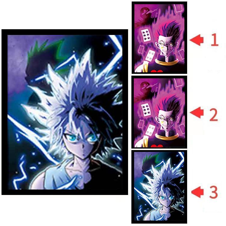 Wholesale In-Stock 3D Anime Stereoscopic Posters 3D Gradient Posters Anime Naked-Eye 3D Stereoscopic Paintings Comprehensive Popular Wholesale