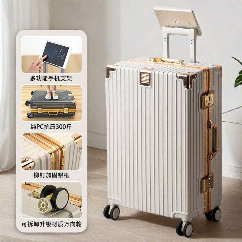 High-End Luggage Suitcase for Women, Large-Capacity Sturdy Suitcase, Fashionable Password Box, Special Trolley Suitcase for Male and Female Students