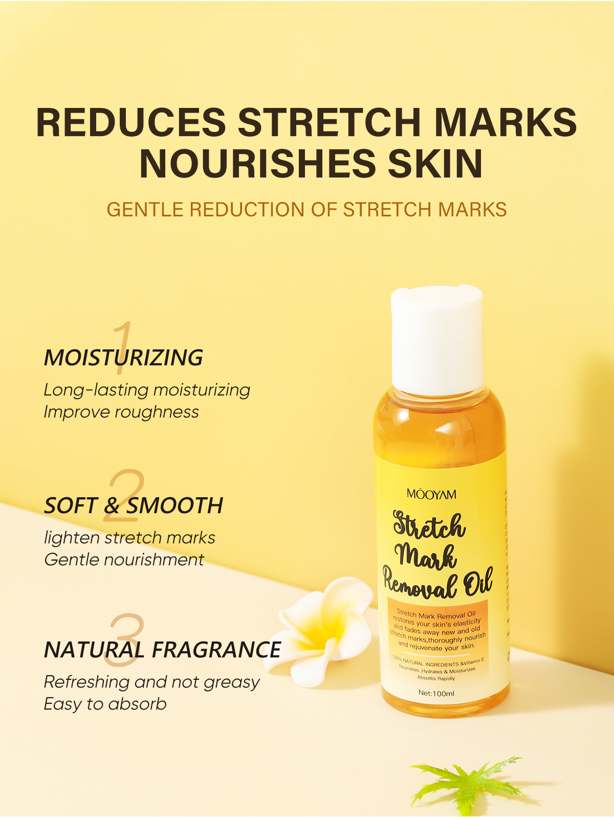 Stretch Mark Removal OilδΊ§εη΄§θ΄ζ€ηζ²Ήζ·‘εθΊ«δ½ηΊΉζ²ΉθΊ«δ½ζζ©ζ²Ή-ιΏιε·΄ε·΄