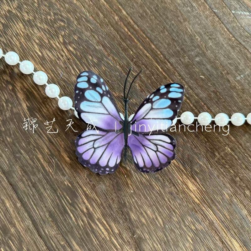 仿真蝴蝶 3d打印蝴蝶小红书爆款diy花朵材 蝴蝶花墙头饰鞋扣装饰|undefined