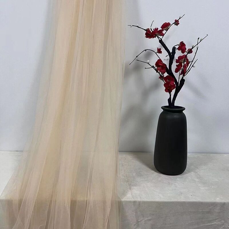雾纱网纱布料白色蕾丝软纱布服装婚庆装饰摄影背景拍照面料亚马逊|undefined