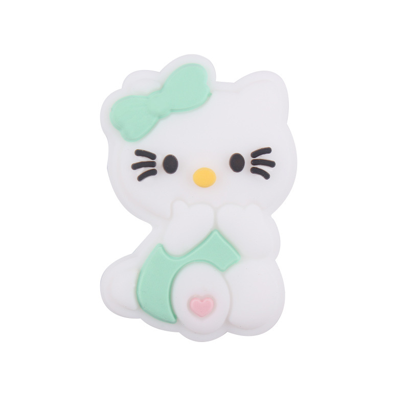 Productos creativos para bebés DIY dibujos animados animales karting gatos silicona bebé tetina cadena de dientes molares accesorios de pulsera de diente