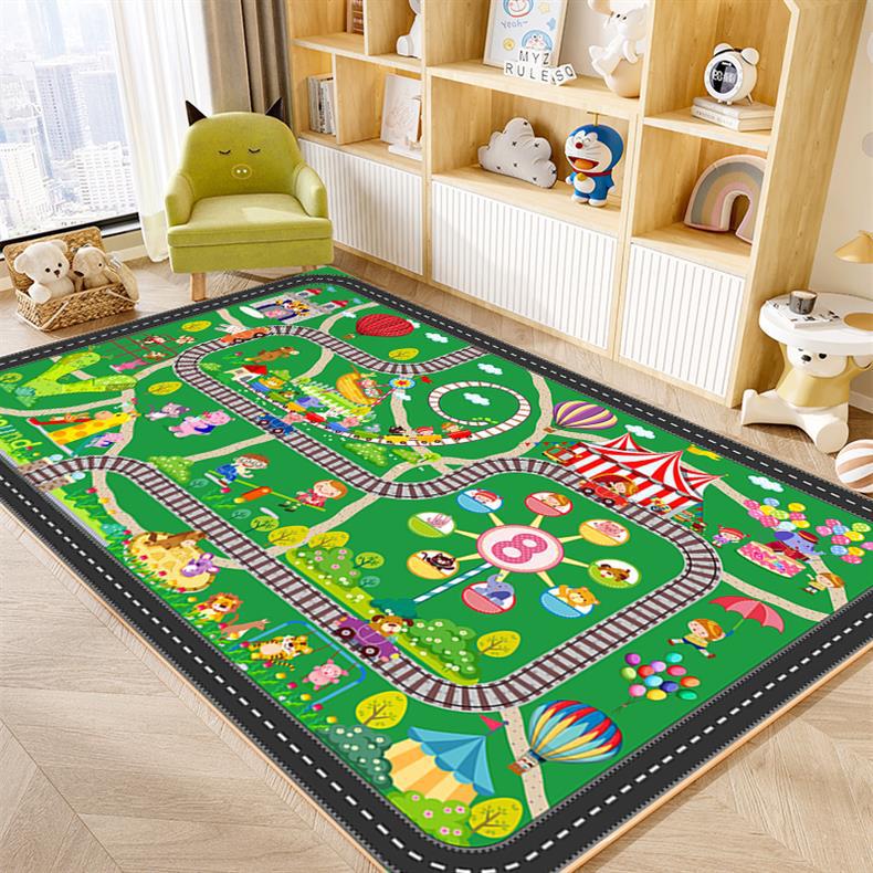 Parking Lot Carpet Kidsren's Crawling Game Track Road Traffic Kindergarten Living Room Early Education Play Bedroom Floor Mat