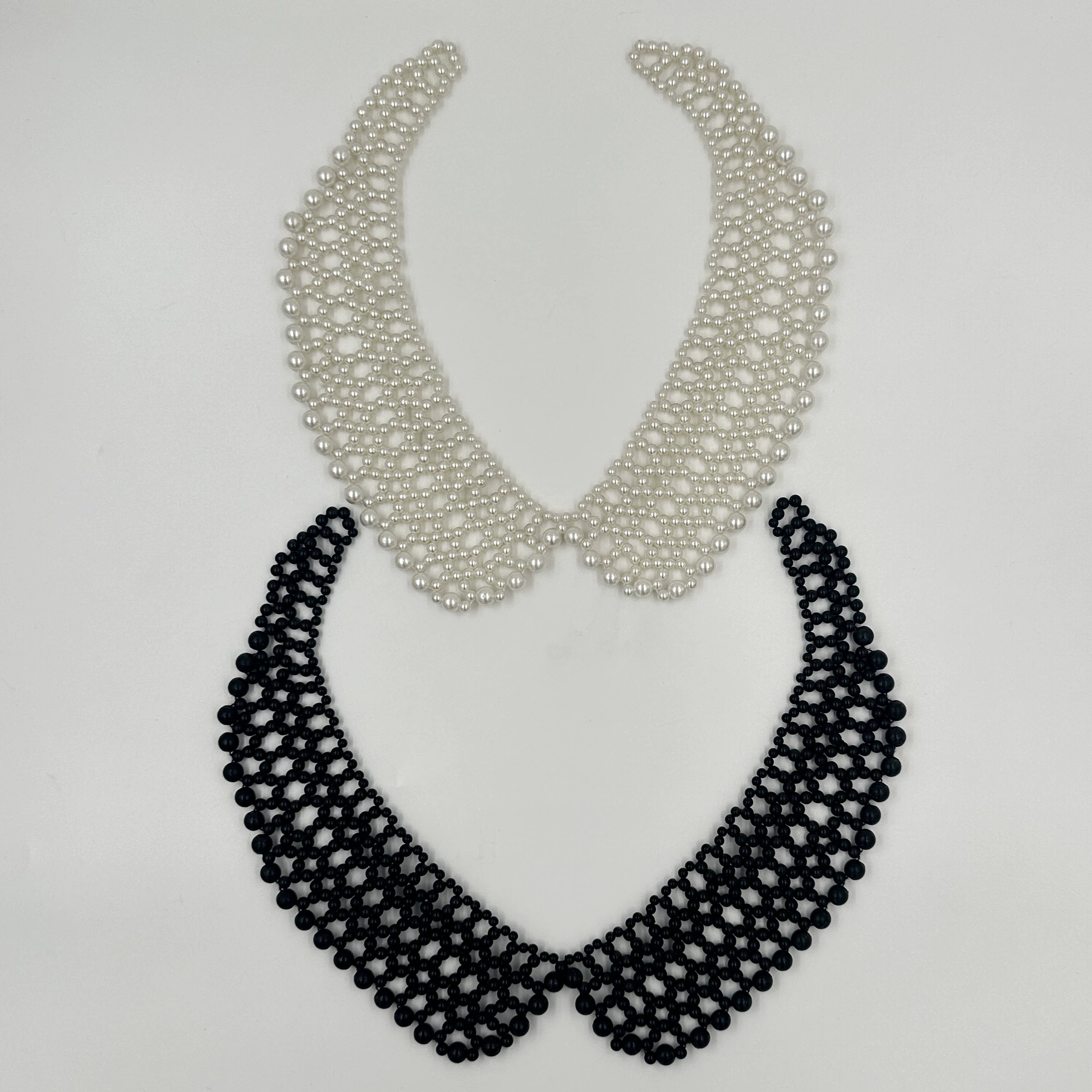 Fashionable retro universal accessory handmade, woven false collar pearl, (Physicals)