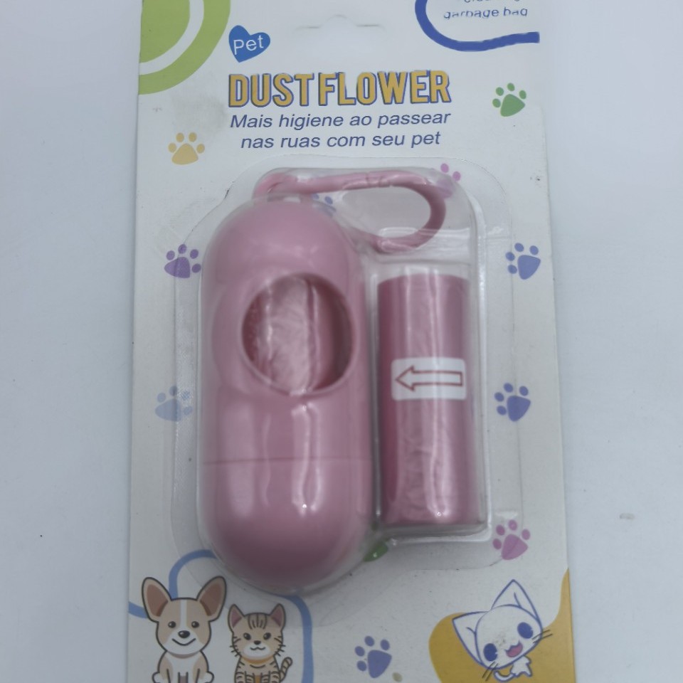 Dispensador de bolsa de basura tipo cápsula para mascotas mayorista tarjeta de absorción combinada portátil de almacenamiento para perros