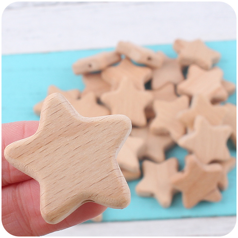 Nuevo bebé suministros calmante bebé Haya estrella DIY creativo chupete cadena pulsera mordedor accesorios de juguete