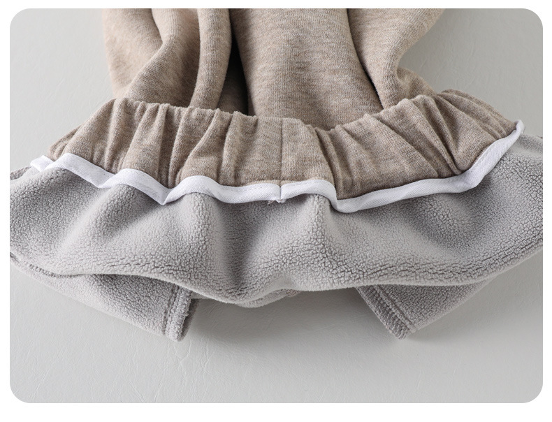 Completo bambino imbottito in pile autunnale stile alla moda_voghion.com