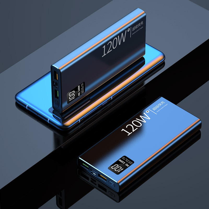 3C 認定超高速充電 120 ワットパワーバンク 30000 mAh 超大容量携帯電話デジタルディスプレイ PD モバイル電源|undefined