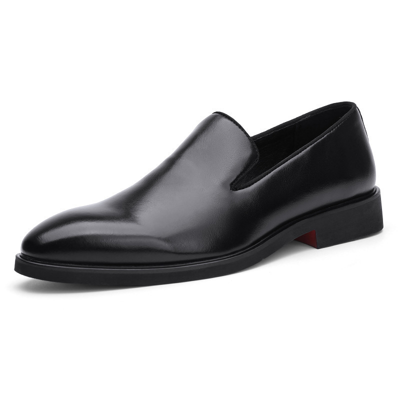 Comercio exterior de 48 yardas zapatos de cuero casuales de negocios para hombres cuatro estaciones de estilo británico de tendencia de zapatos de color sólido para hombres image 7