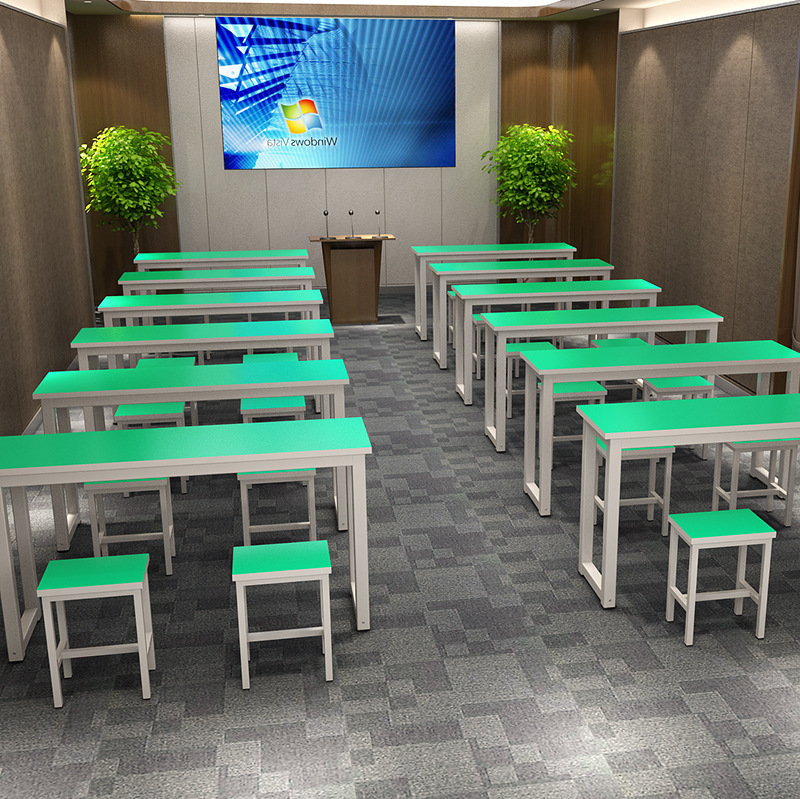 Desks and Chairs for Primary and Secondary School Students, Kindergarten Children's Learning Desks, Single and Double Desks for Training Classes, Adult Desks for Export