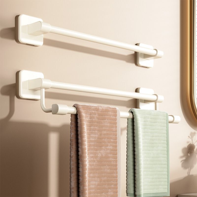 No-Drill Towel Bar, Traceless Adhesive Towel Rack, Single Rod Bathroom Shelf, Toilet Towel Hanging Rod, Space Aluminum