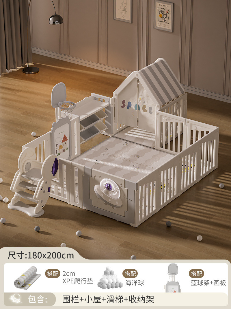 1.8*2.0 pequeña casa tobogán estante de almacenamiento 2 cm XPE tapete