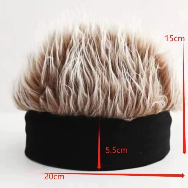 Demi-season velvet retro wig cap, knitted hat, Korean style