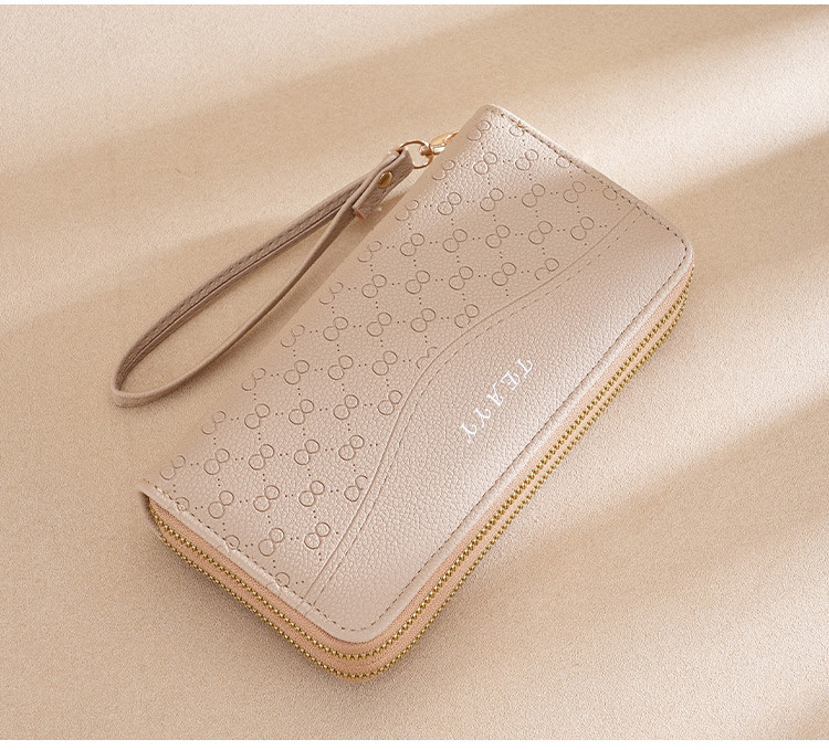 Women's Infinite Solid Color Pu Leather Zipper Wallets display picture 6