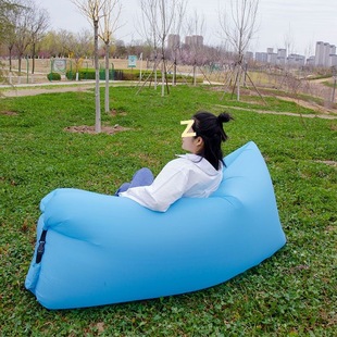 Outdoor Trendy Air Sofa Lazy Inflatable Sofa Bag Portable Camping Sofa Inflatable Mattress Music Festival Lounge Chair