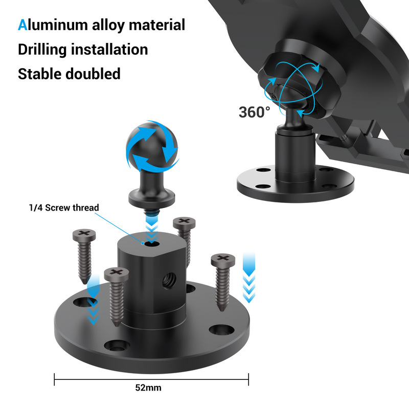 Warehouse wall mounting bracket aluminum alloy tablet computer bracket suitable for yacht table wall
