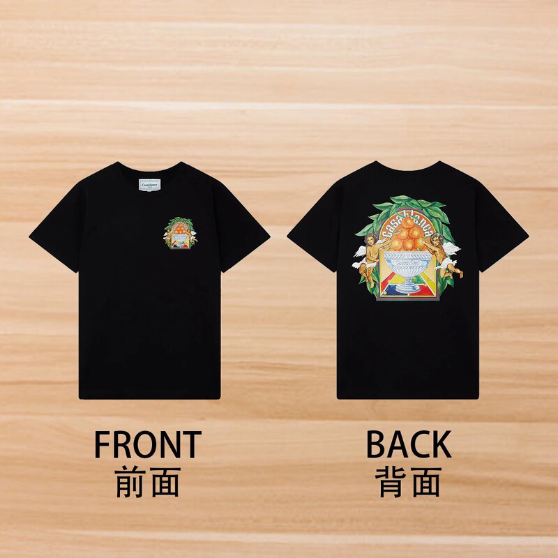 カサブランカ カサブランカ 半袖 ヘビーウェイト 260g アメリカのトレンド ブランド ニッチ ルーズ ハイストリート Tシャツ|undefined