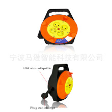 韓國手提式5/10米卷線盤 韓國移動電纜卷線盤 韓國電線插頭卷線盤