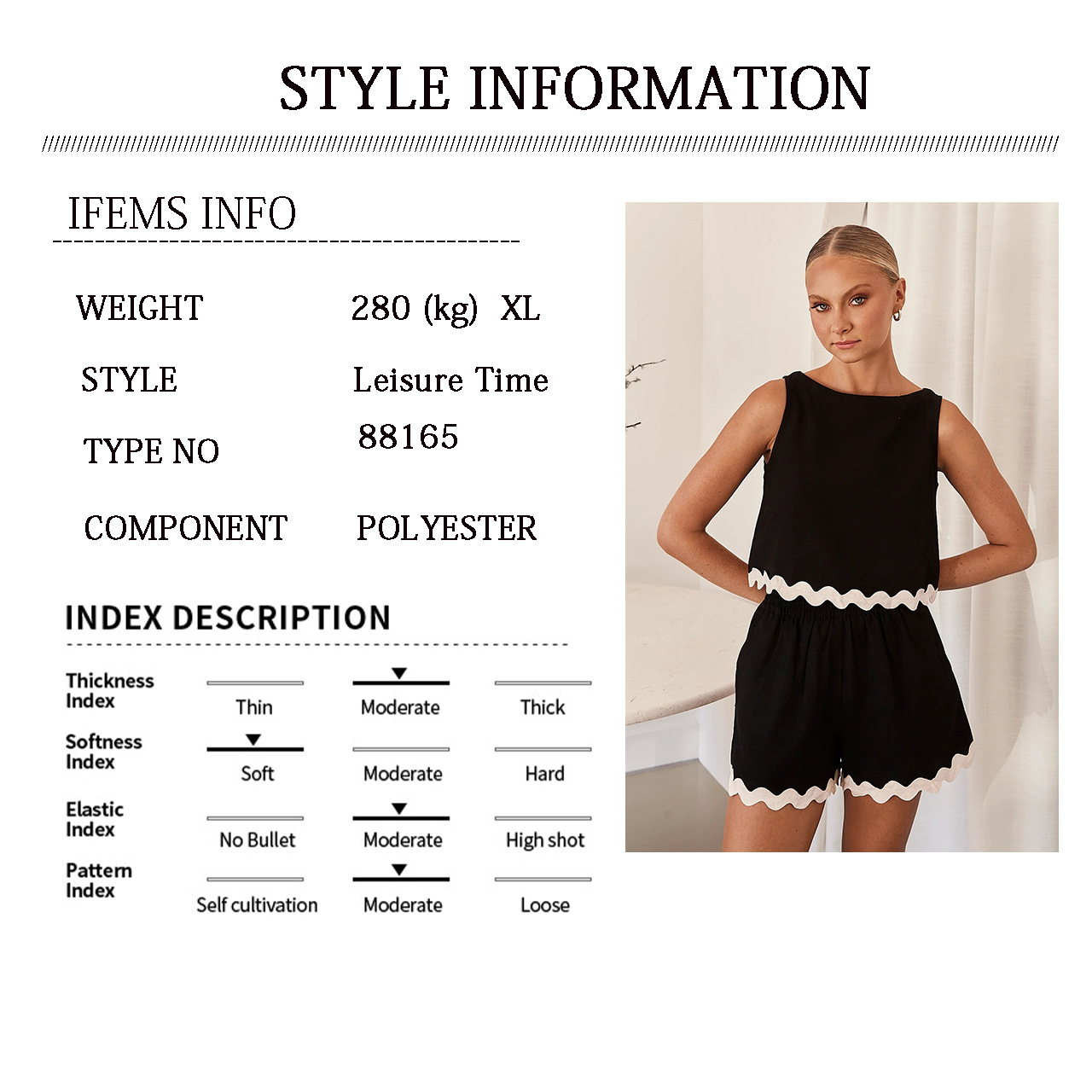 Sleeveless Casual Shorts Set Image 1