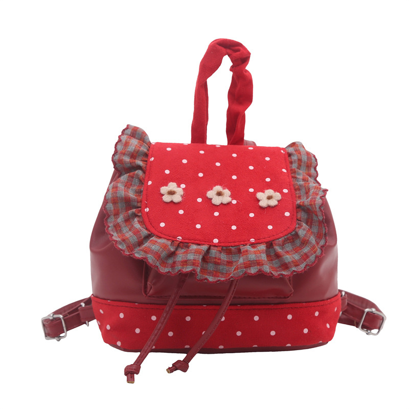 Moda empalmada flor mini mochila para mujeres 2026 nueva moda coreana universal lindo pequeño regalo de mochila