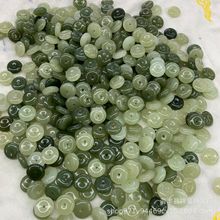 和田玉青海料平安扣晴水手工DIY手链配件小提溜饰品玉石厂家批发